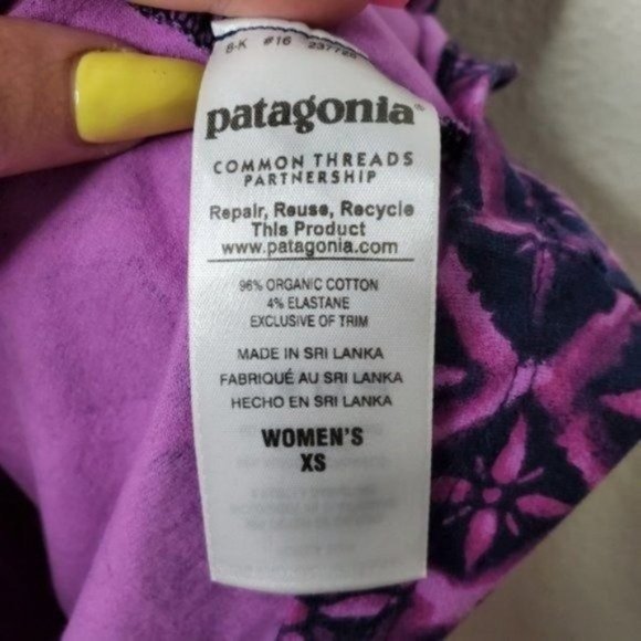 Patagonia Margot Talavera Tiles Mock Purple Dress - Picture 7 of 7
